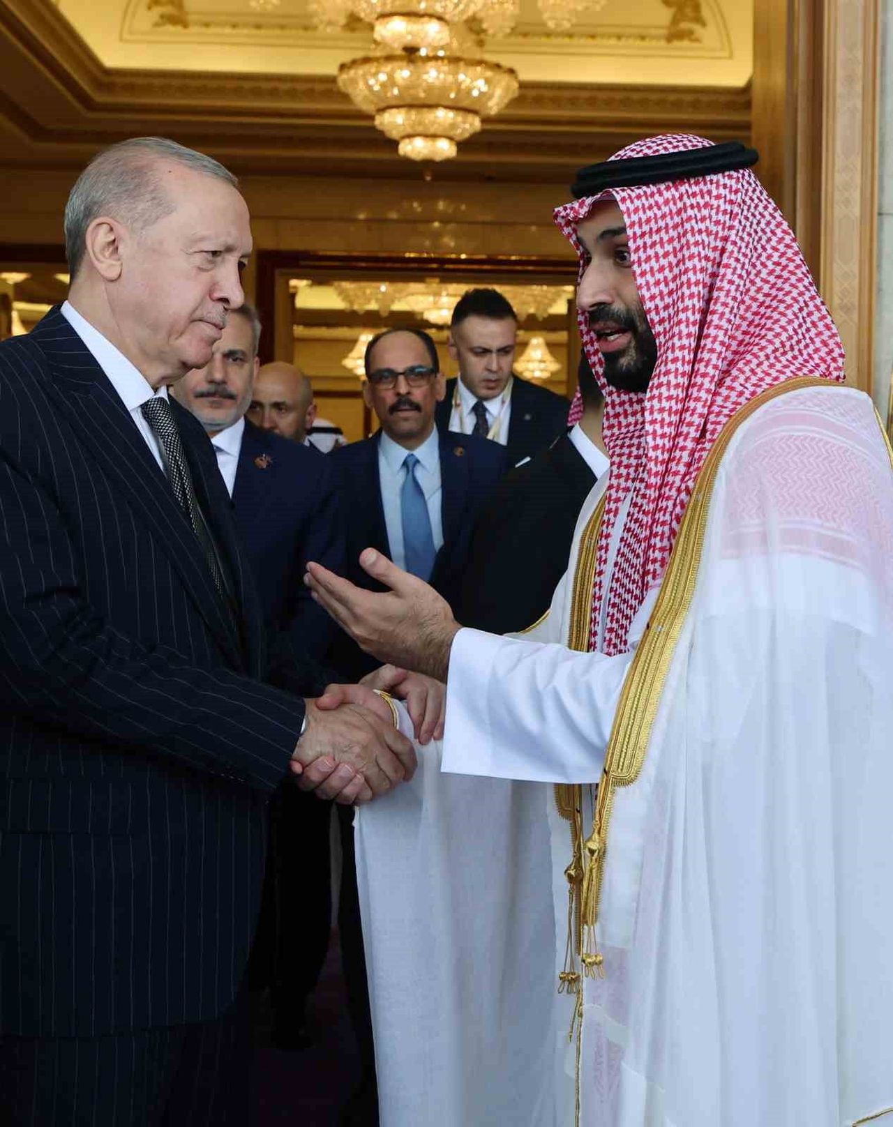 CUMHURBAŞKANI ERDOĞAN, SUUDİ ARABİSTAN VELİAHT PRENSİ MUHAMMED BİN SELMAN İLE BİR ARAYA...