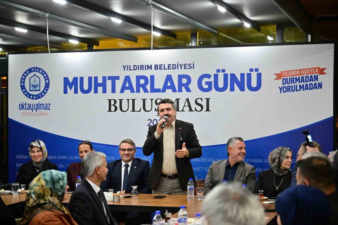 YILDIRIM BELEDİYE BAŞKANI OKTAY YILMAZ, 19 EKİM ‘MUHTARLAR GÜNÜ’ DOLAYISIYLA İLÇEDEKİ MAHALLE...