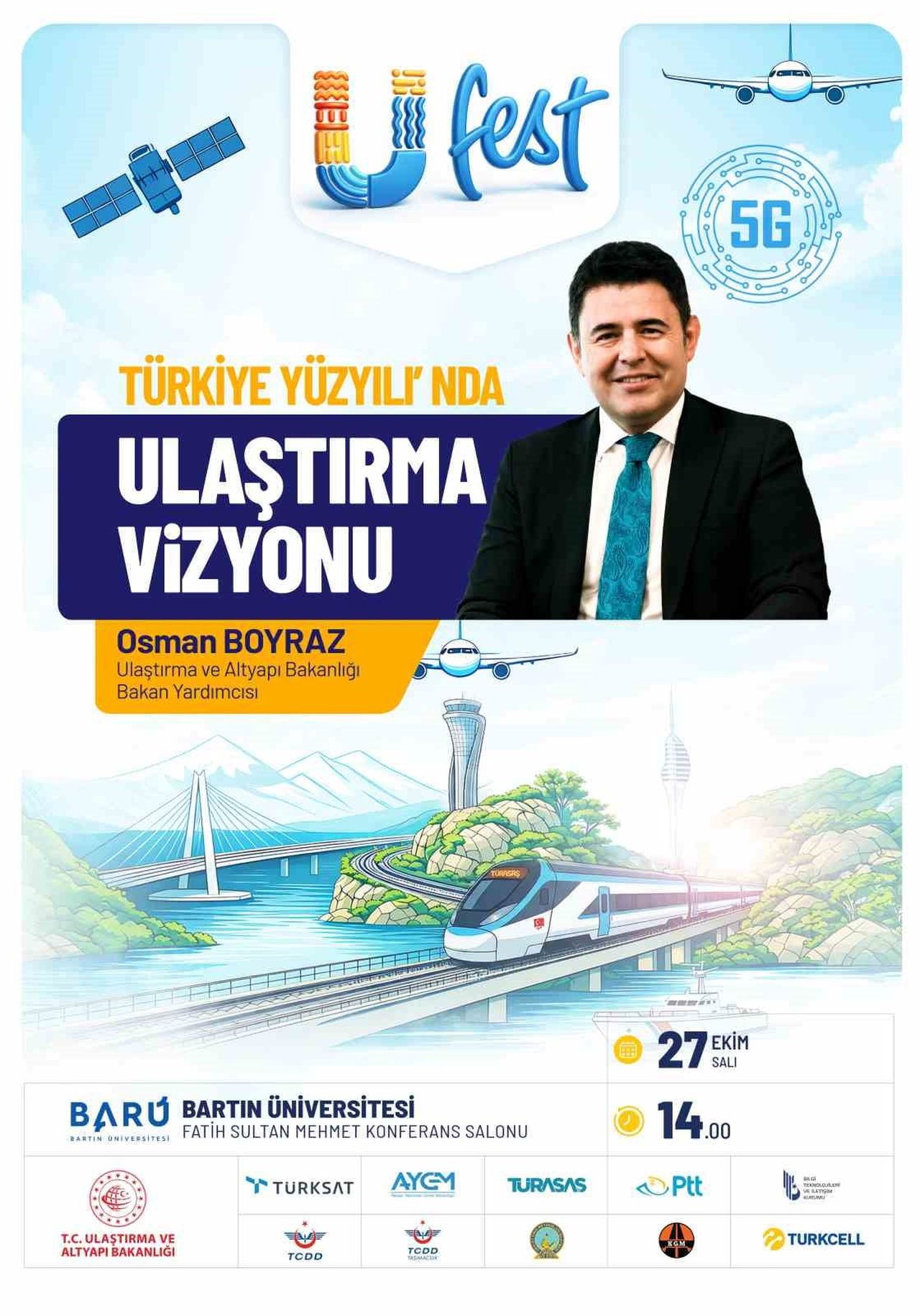 BARTIN ÜNİVERSİTESİ'NDE DÜZENLENECEK OLAN UFEST KAPSAMINDA DÜZENLENECEK ÇEKİLİŞTE 4 ŞANSLI...
