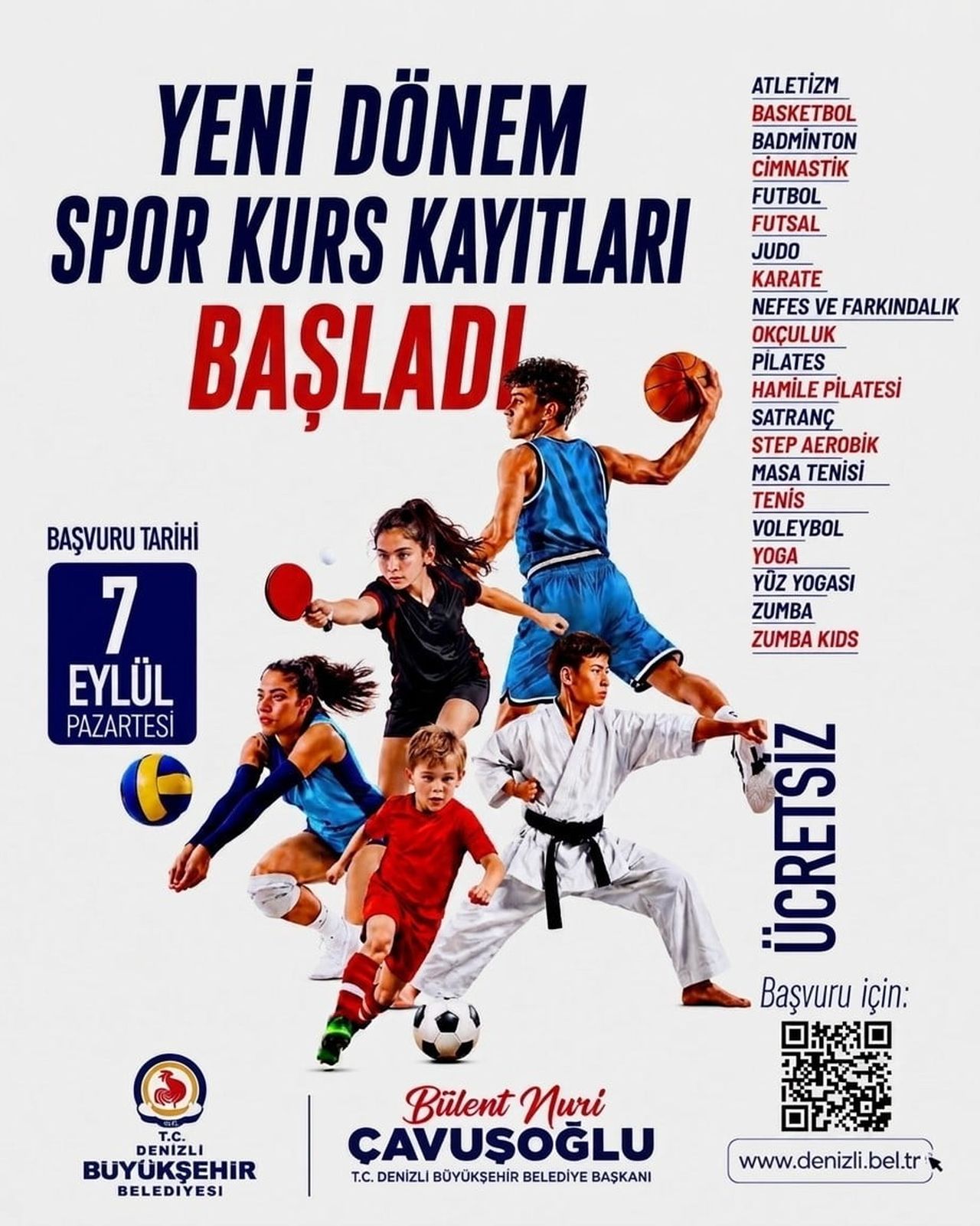 DENİZLİ BÜYÜKŞEHİR BELEDİYESİ'NİN 7'DEN 70'E HER YAŞ GRUBUNU SPORLA BULUŞTURDUĞU ÜCRETSİZ SPOR...