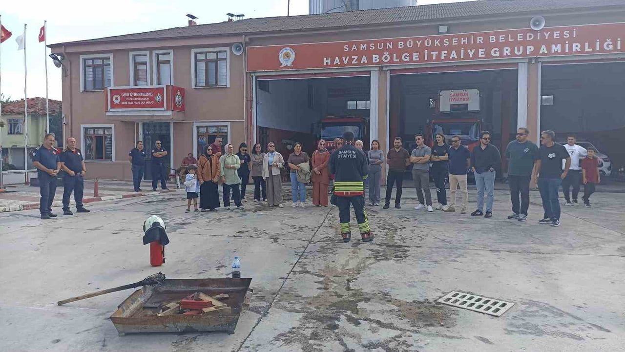 HAVZA’DA GÖREV YAPAN İTFAİYE VE 112 ACİL SAĞLIK PERSONELİ