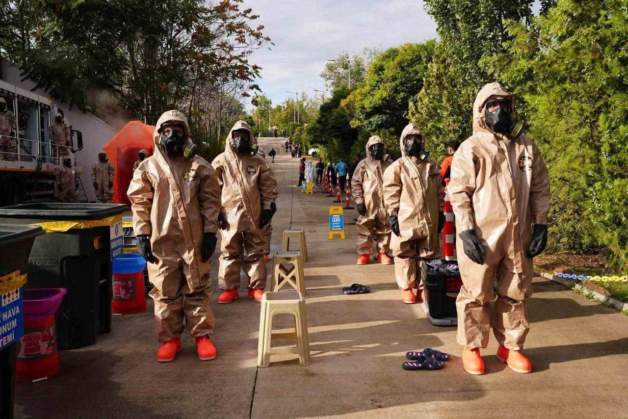 KIRIKKALE'DE, TÜRKİYE AFET MÜDAHALE PLANI (TAMP) KAPSAMINDA KİMYASAL GAZ YAYILIMININ KONU EDİLDİĞİ...