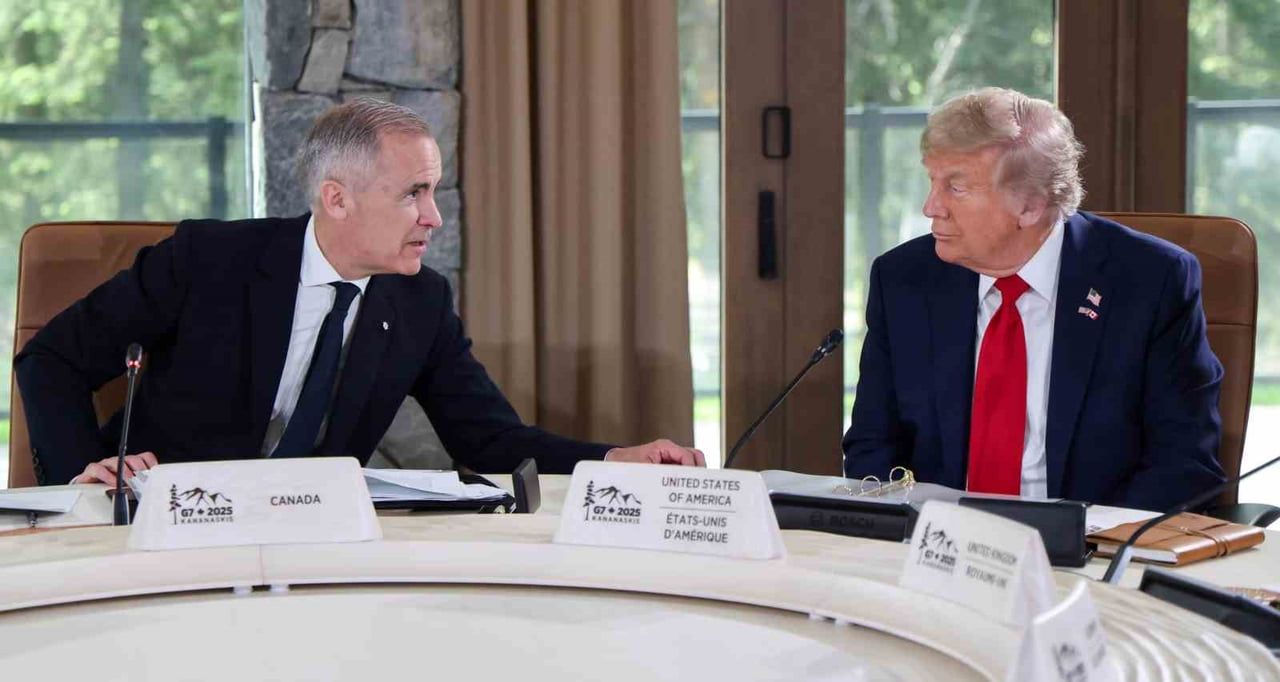KANADA BAŞBAKANI MARK CARNEY VE ABD BAŞKANI DONALD TRUMP