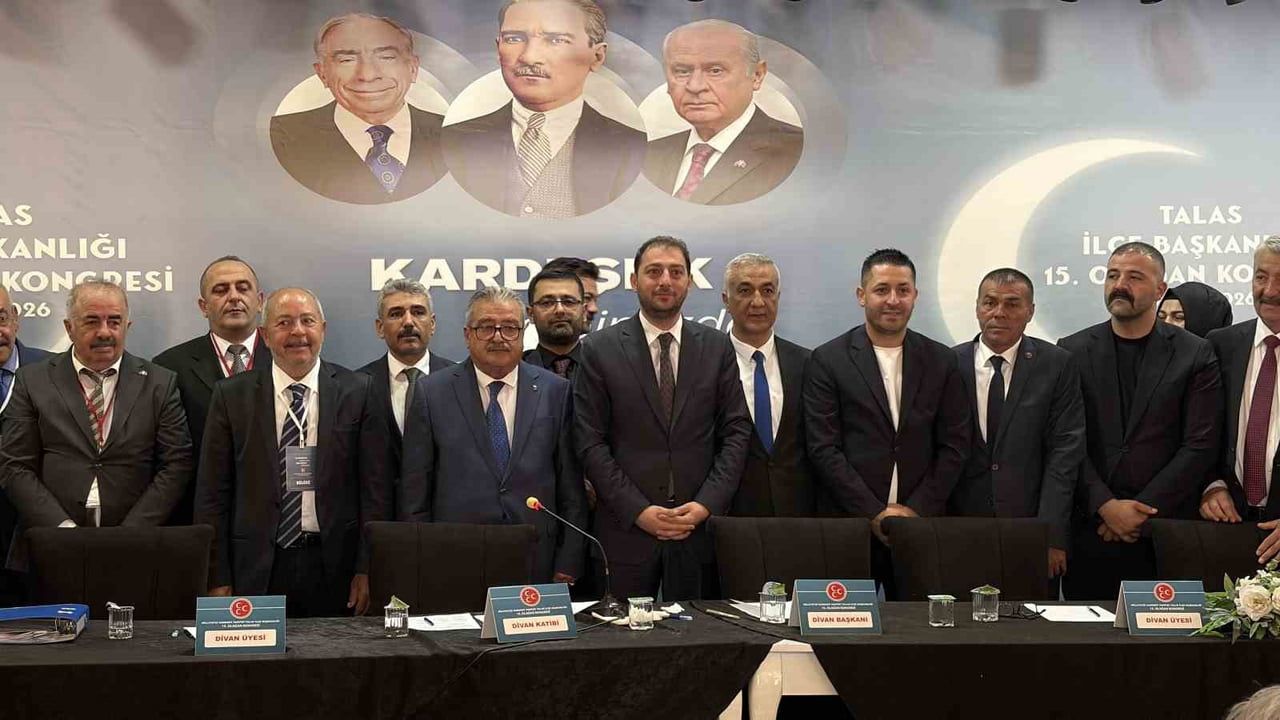 MİLLİYETÇİ HAREKET PARTİSİ (MHP) TALAS İLÇE BAŞKANLIĞI'NIN 15. OLAĞAN KONGRESİ YAPILDI.