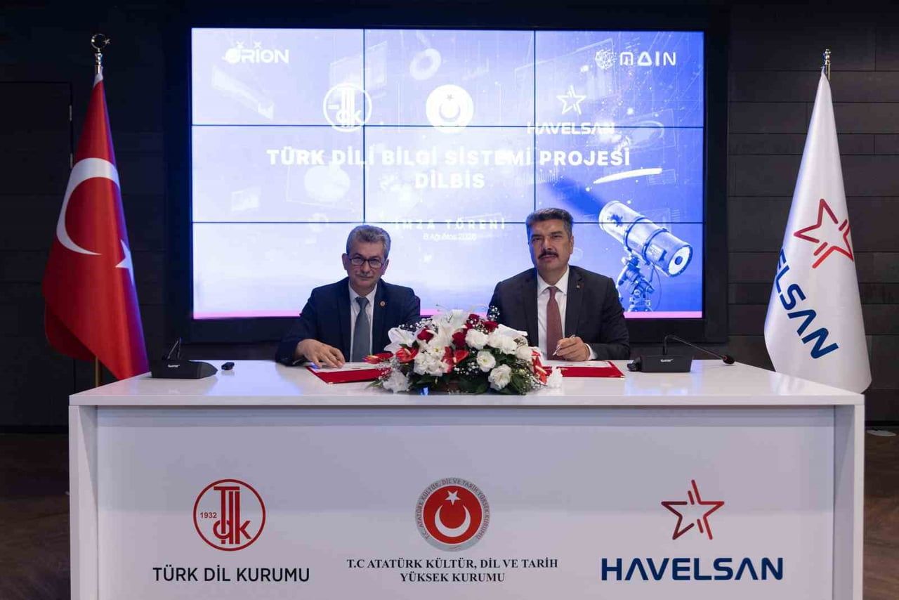 PROTOKOLE HAVELSAN GENEL MÜDÜRÜ MEHMET AKİF NACAR (SAĞDA) İLE ATATÜRK KÜLTÜR, DİL VE TARİH YÜKSEK...