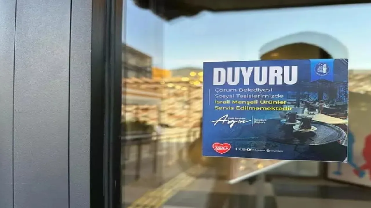 Belediyeler boykot edilecek İsrail mallarını açıkladı