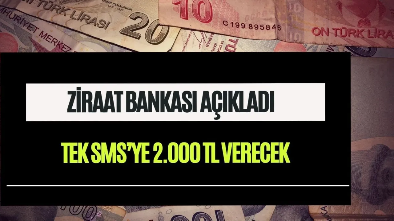 Sadece 4 gün kaldı! Ziraat Bankası'na hemen SMS atan 2.000 TL kazanıyor