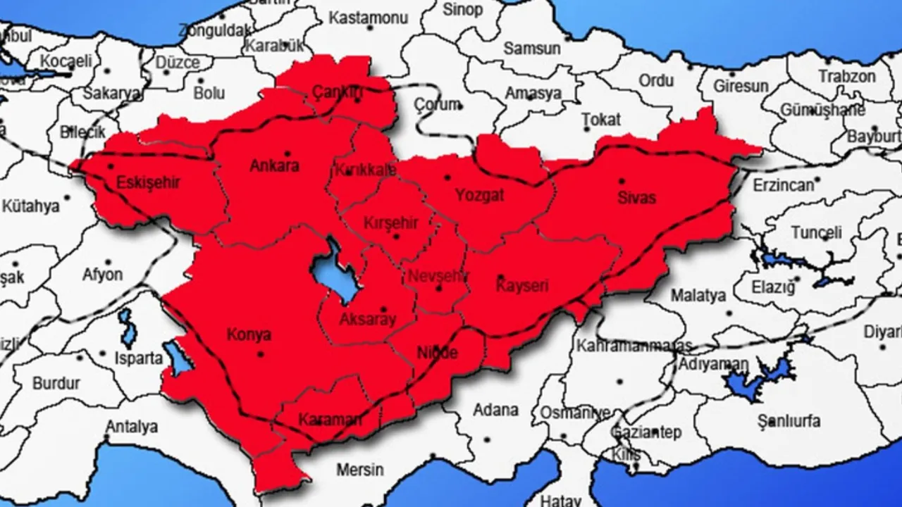 Uzman isim Aksaray ,Ankara, Çankırı, Eskişehir, Karaman, Kayseri, Kırıkkale, Kırşehir, Konya, Nevşehir, Niğde ve Sivas'ı 'Risk yüksek' deyip uyardı!