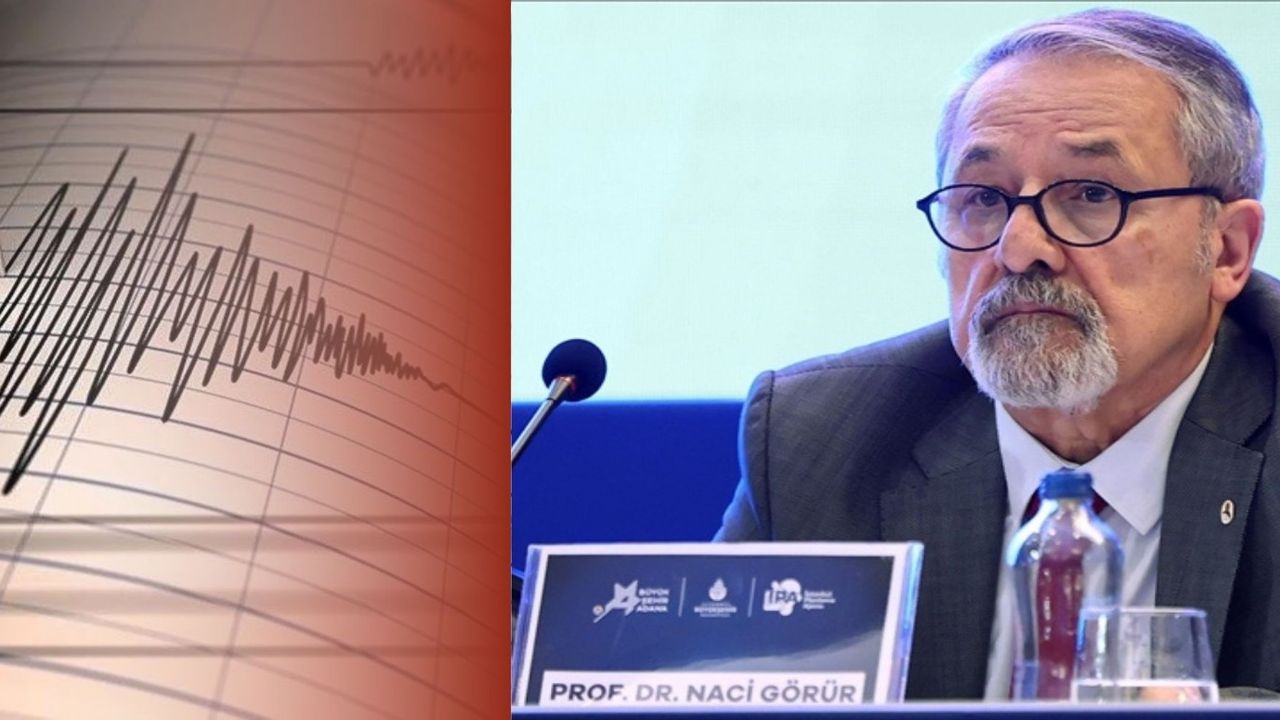 Dün gece saatlerinde yaşanan Yalova depremi sonrası Naci Görür'den ilk açıklama geldi