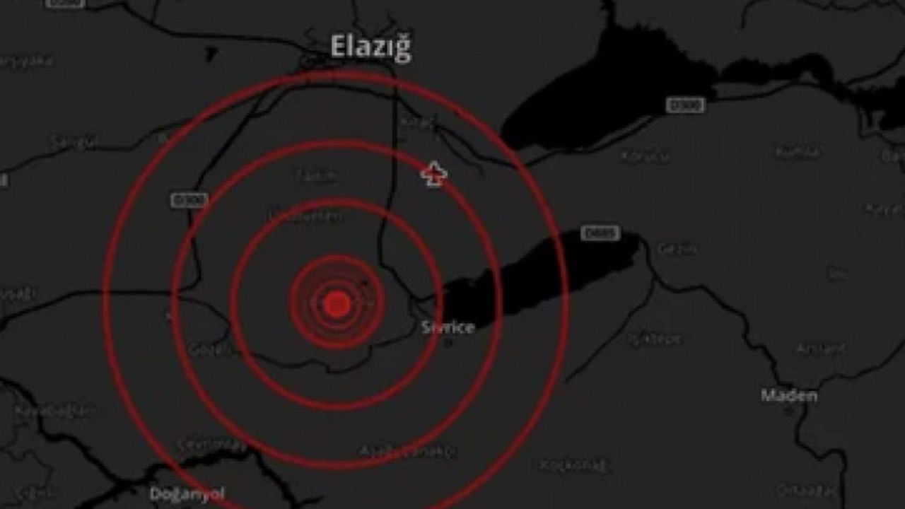 Elazığ'da gece yarısı korkutan deprem!