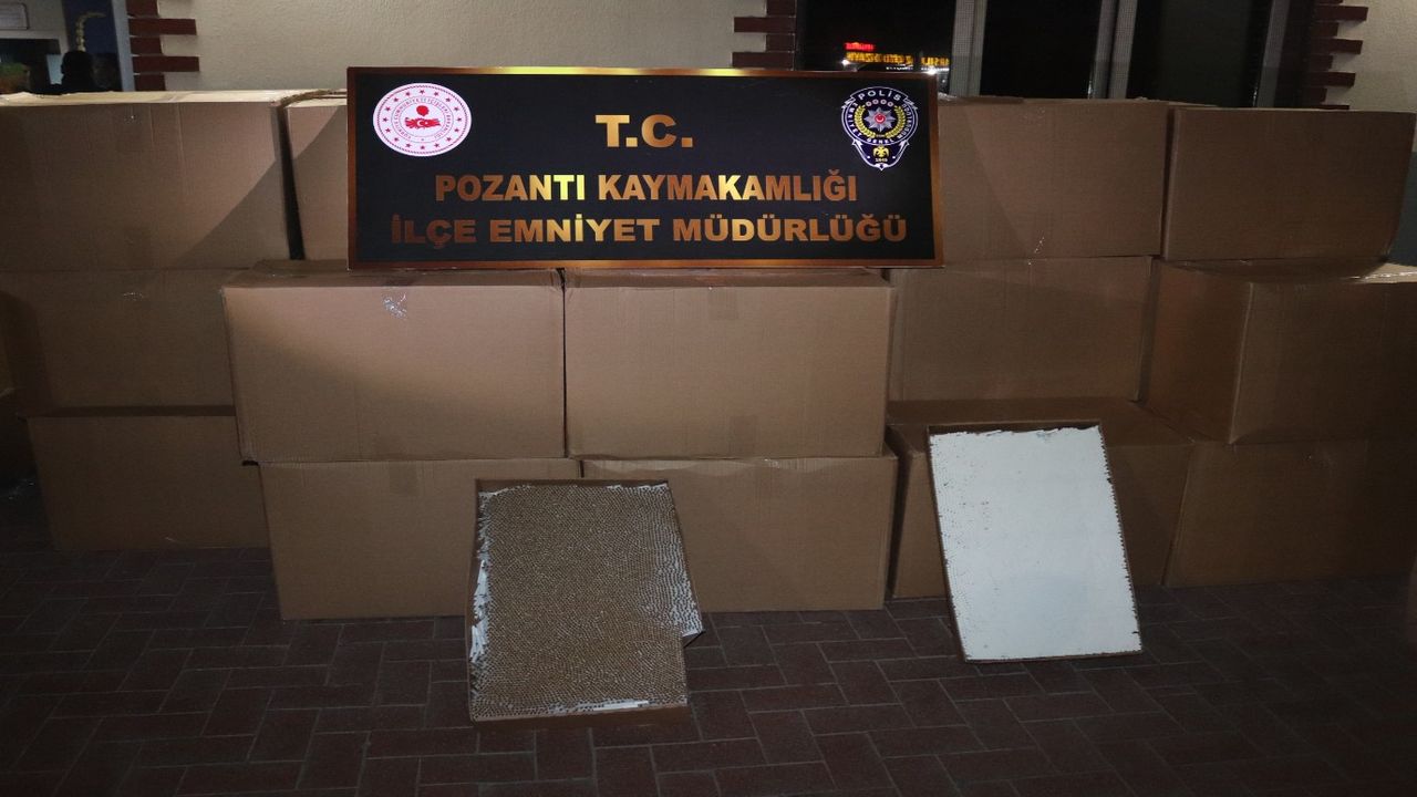Adana'da kaçakçılık operasyonu: 1 milyon 683 bin kaçak makaron yakalandı