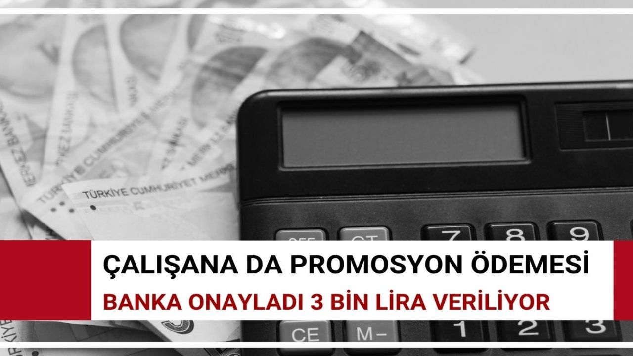 Emekli promosyonu sonrasında çalışana da promosyon! Tek başvuruya 3 bin lira ödeniyor