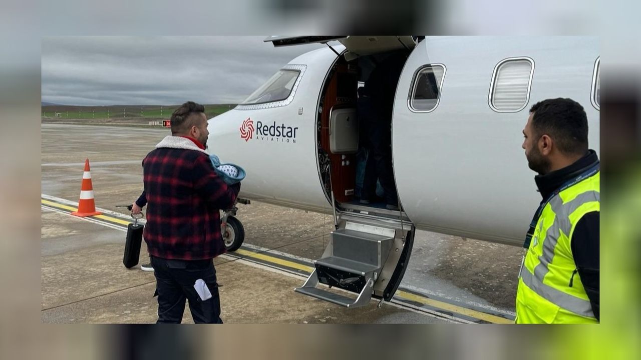 Kalp yetmezliği olan bebek, ambulans uçakla Siirt'ten Konya'ya getirildi