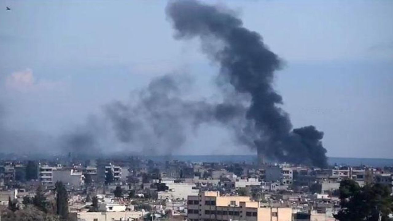 Mardin Nusaybin'e komşu olan Kamışlı'da ard arda 2 patlama