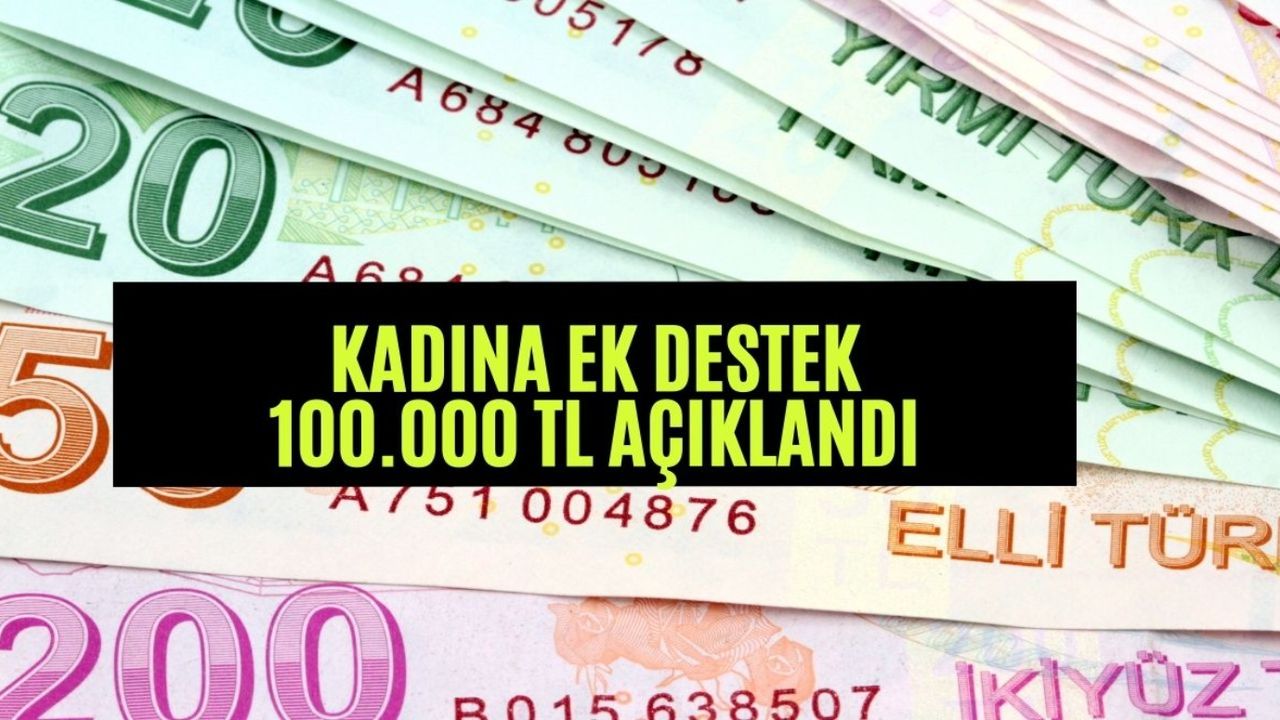 Ev hanımlarına dev destek! Tek şarta 100.000 TL geri ödemesi olmadan verilecek