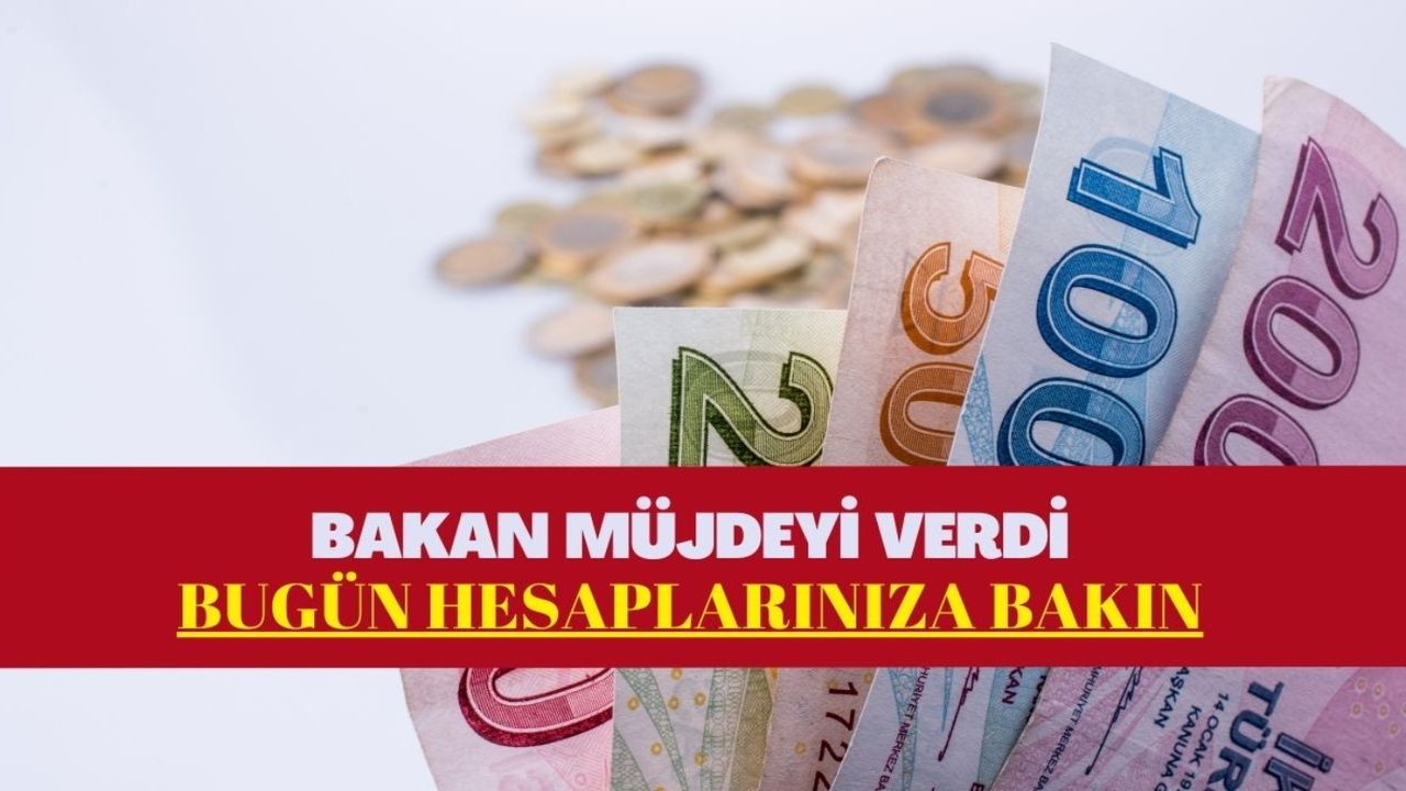 Ödeme günü geldi çattı! Bakan Bolat Pazartesi sabahı 09.00 demişti