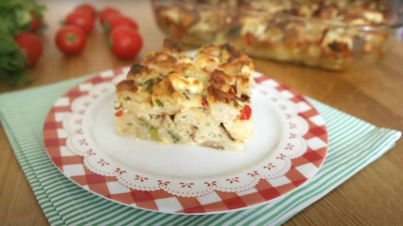 Akşamdan kalan ramazan pidelerini lezzet şölenine çevirin! Pideli börek tarifi!