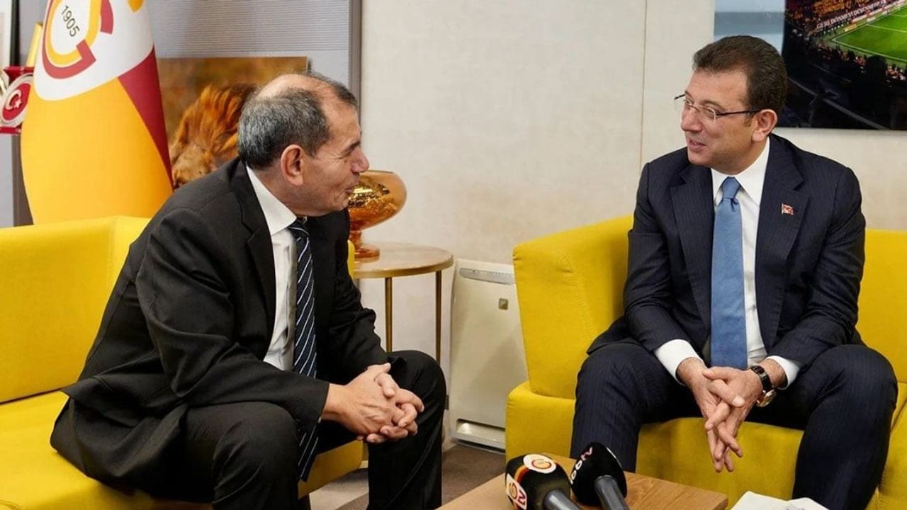 Ekrem İmamoğlu ile Galatasaray Başkanı Dursun Özbek bir araya geldi