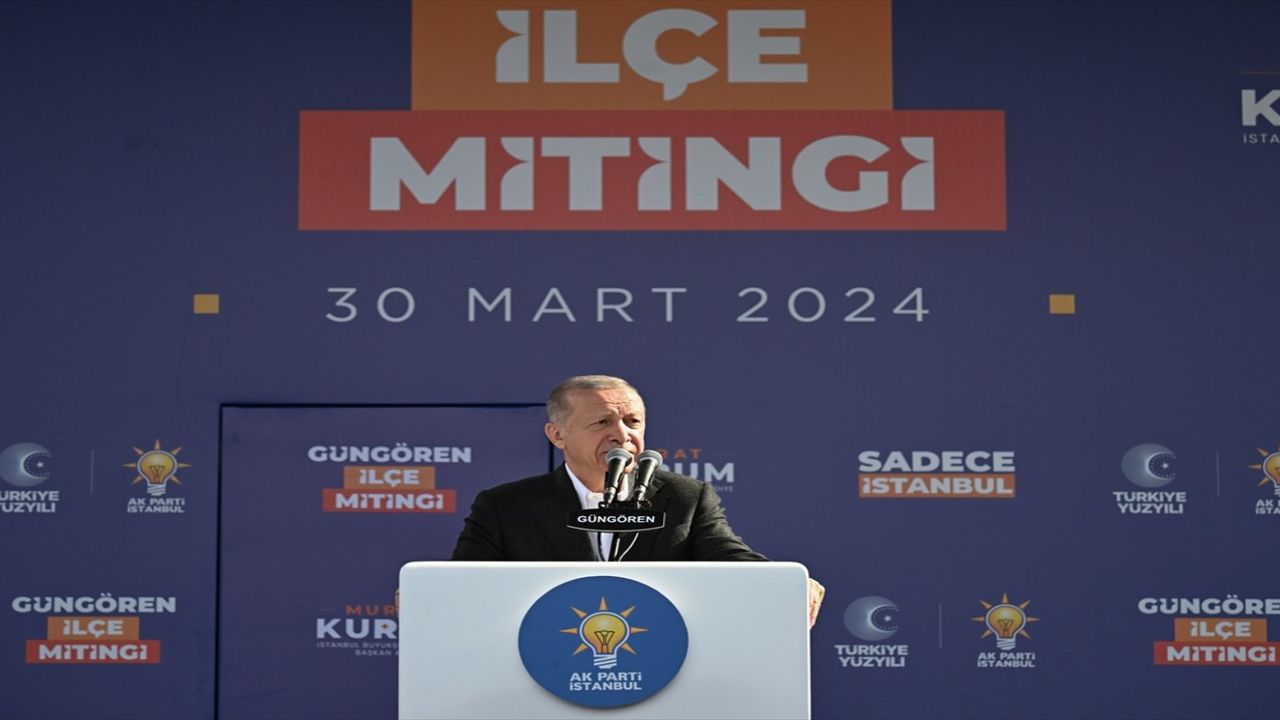 Erdoğan İstanbul Güngören’de konuştu: "Sizden müjdeli haberler bekliyorum"