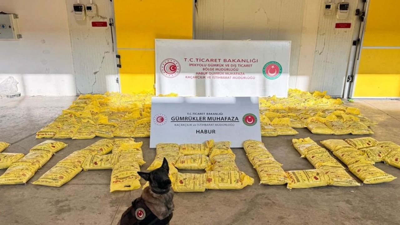 Gümrük Muhafaza ekipleri Habur'da 850 kilo uyuşturucu yakaladı!