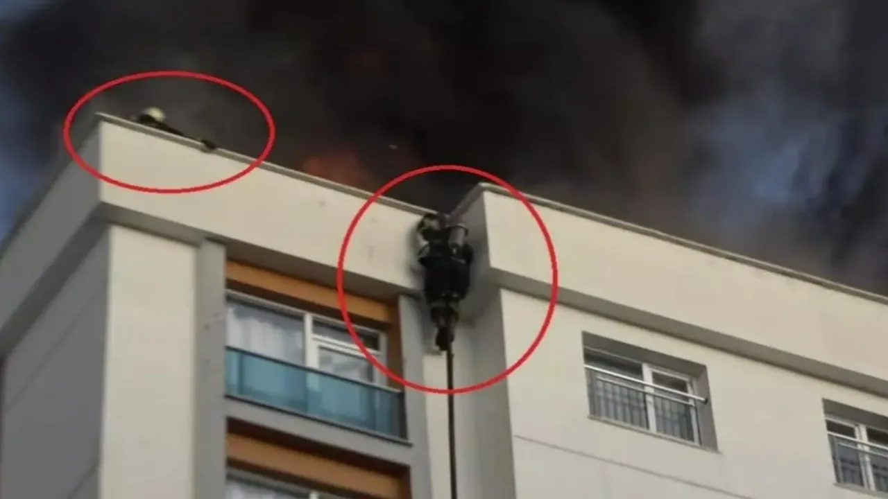 Diyarbakır'da yangın dramı: İtfaiye eri alevler arasında düşerek yaralandı!