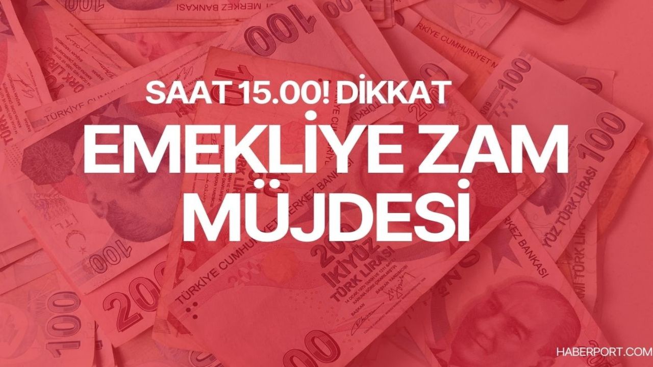 Açıklandı: Emekli için ek maaş düzenlemesi 15.00'te açıklanıyor