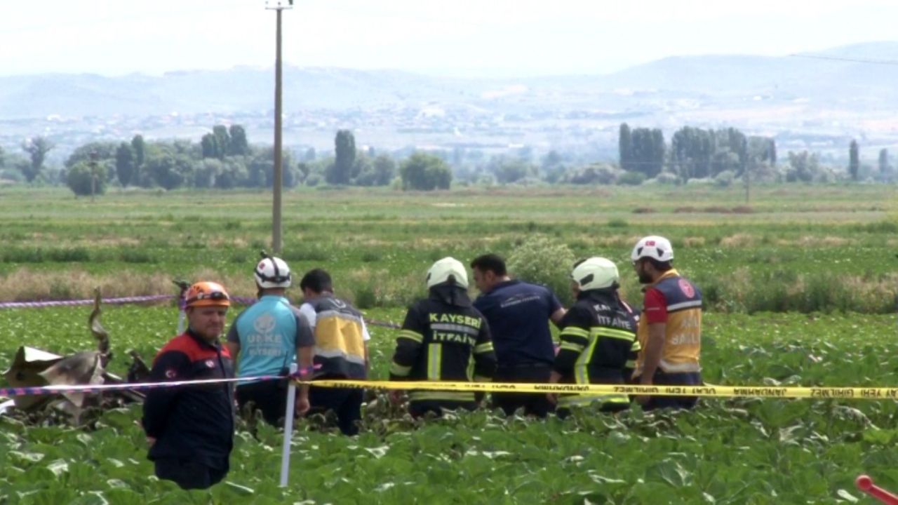 Kayseri’de düşen eğitim uçağında hayatını kaybeden pilotların kimliği belli oldu