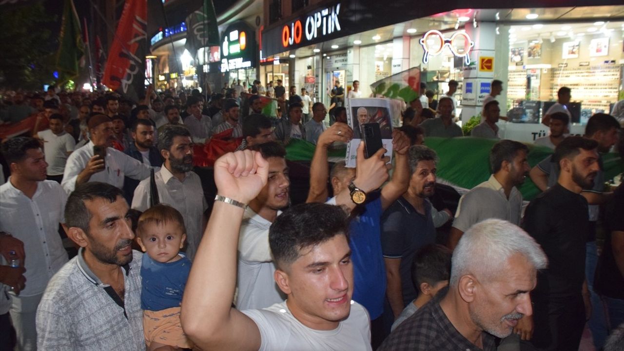 Batman'da İsmail Heniyye Suikastı Protesto Edildi