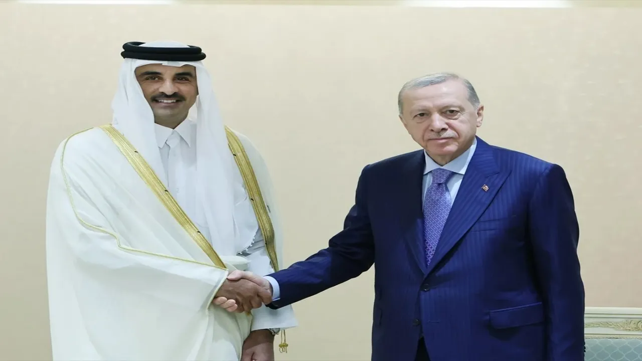 Erdoğan, Katar Emiri ile görüşme yaptı! İsrail'in Filistin'e saldırıları gündemde...