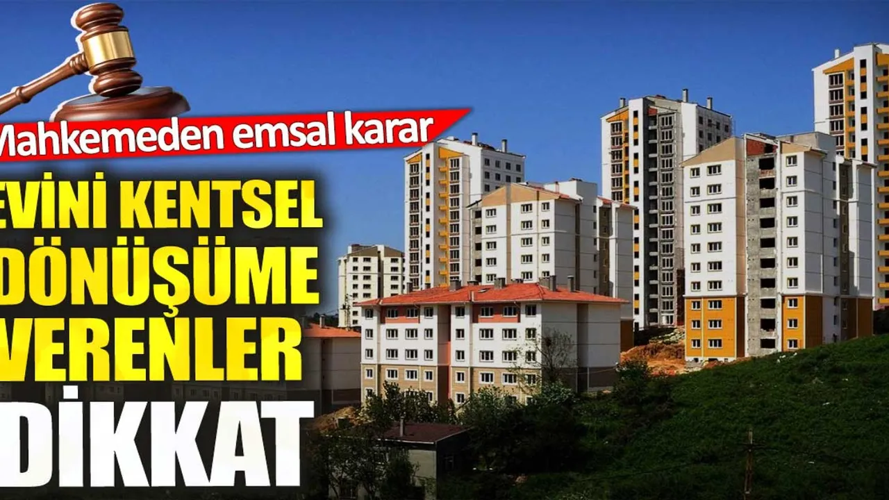 Evi kentsel dönüşüme girenler dikkat! Bu teklif gelirse sakın kabul etmeyin