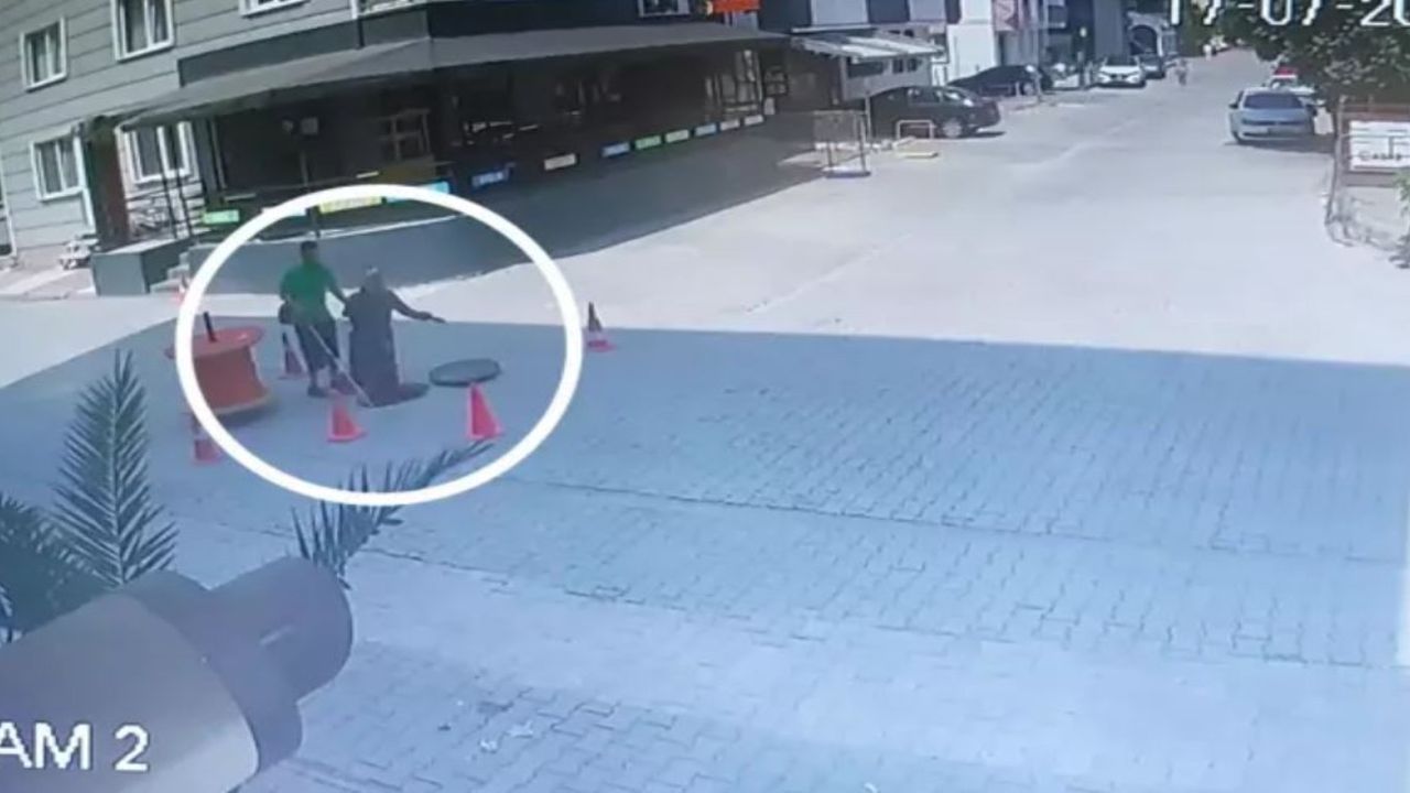 Görme engelli çift Samsun'da açık rögara düştü!