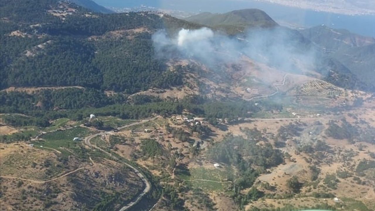 İzmir'de Orman Yangınına Hızla Müdahale Ediliyor