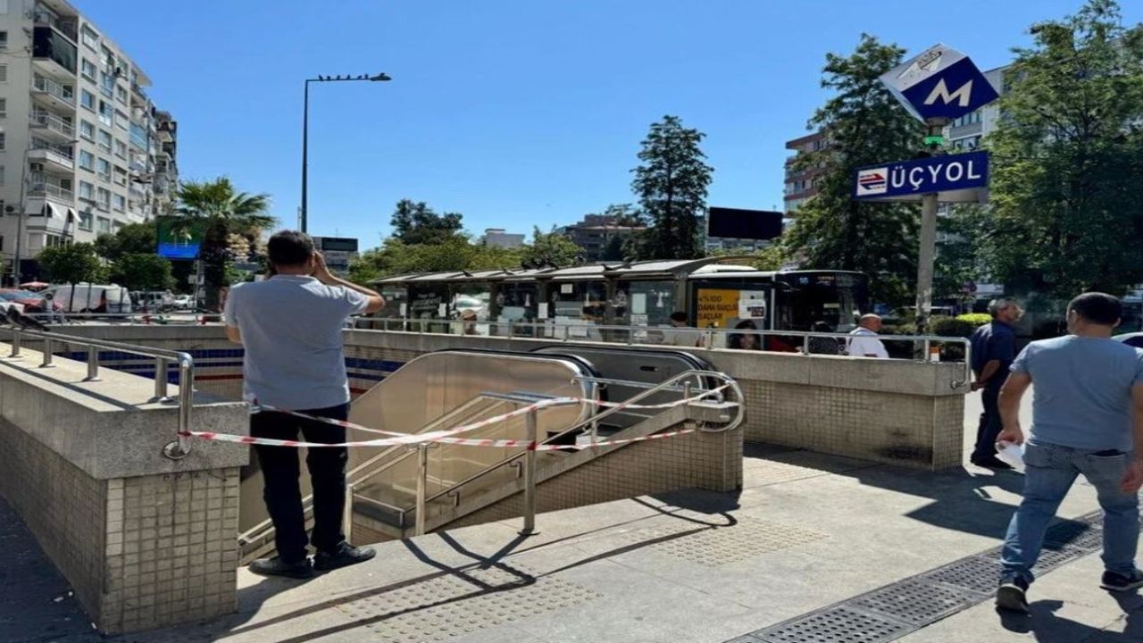 İzmir Metro'sunda yürüyen merdiven arızası : 11 kişi yaralandı!