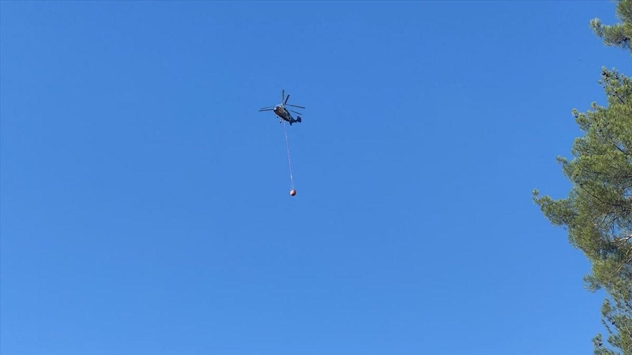 Kahramanmaraş'taki Orman Yangınına Müdahale Sürüyor