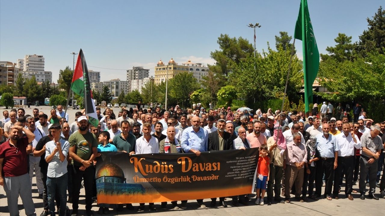 Mardin'de Gazze Saldırıları Protesto Edildi