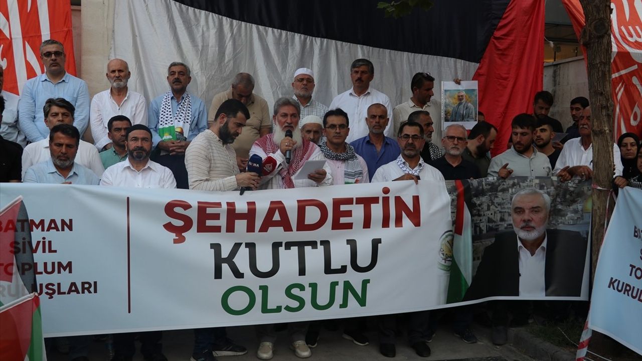 Bölge illerinde Heniyye suikastı protesto edildi