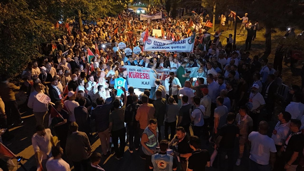 Bolu, Kocaeli ve Karabük'te İsmail Heniyye'ye Yönelik Suikast Protestoları Gerçekleştirildi