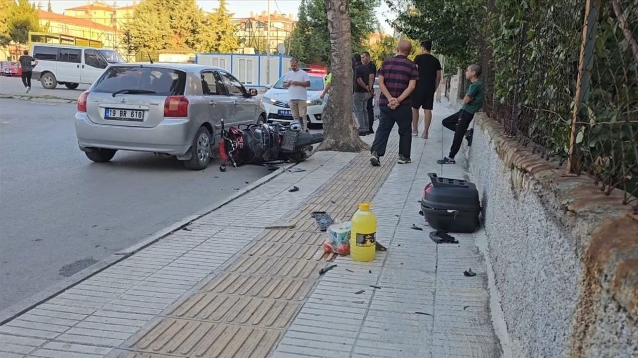 Çorum'da Motosiklet Kazası: Bir Kişi Yaralandı