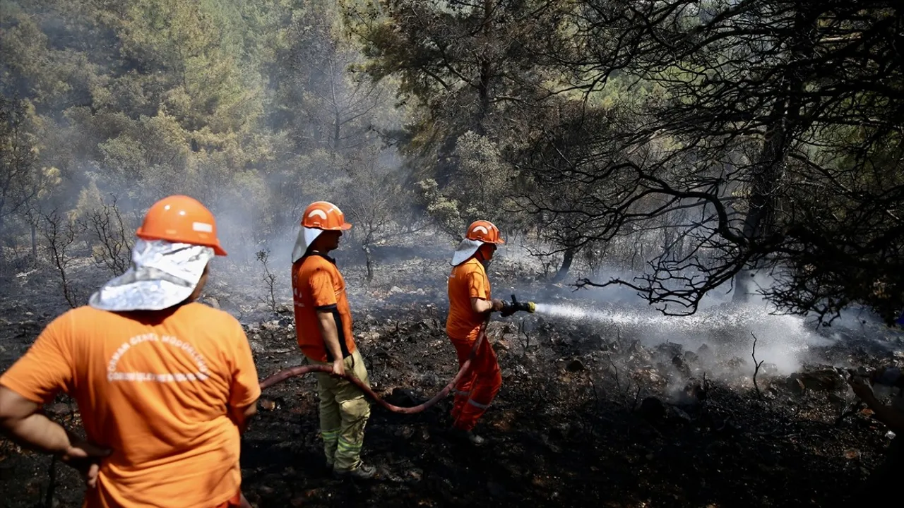 Fethiye'de Orman Yangını Kontrol Altına Alındı