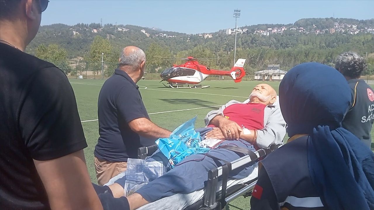 Kahramanmaraş'tan Adana'ya Ambulans Helikopterle Hasta Sevki