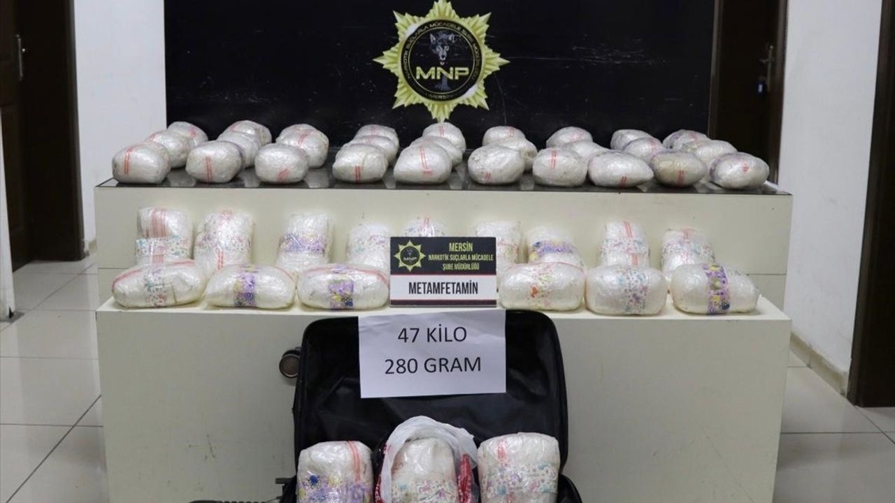Mersin'de Dev Uyuşturucu Operasyonu: 47 Kilo Sentetik Madde Ele Geçirildi