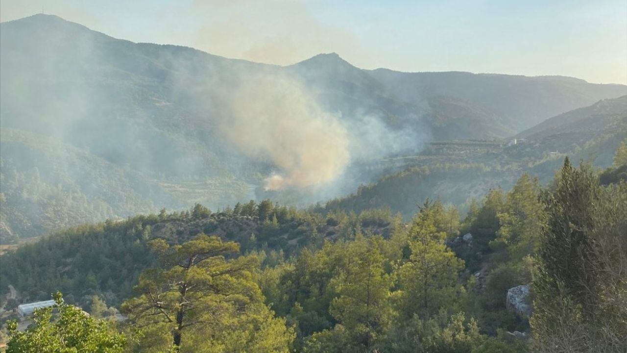 Mersin'de Orman Yangını Kontrol Altına Alınıyor