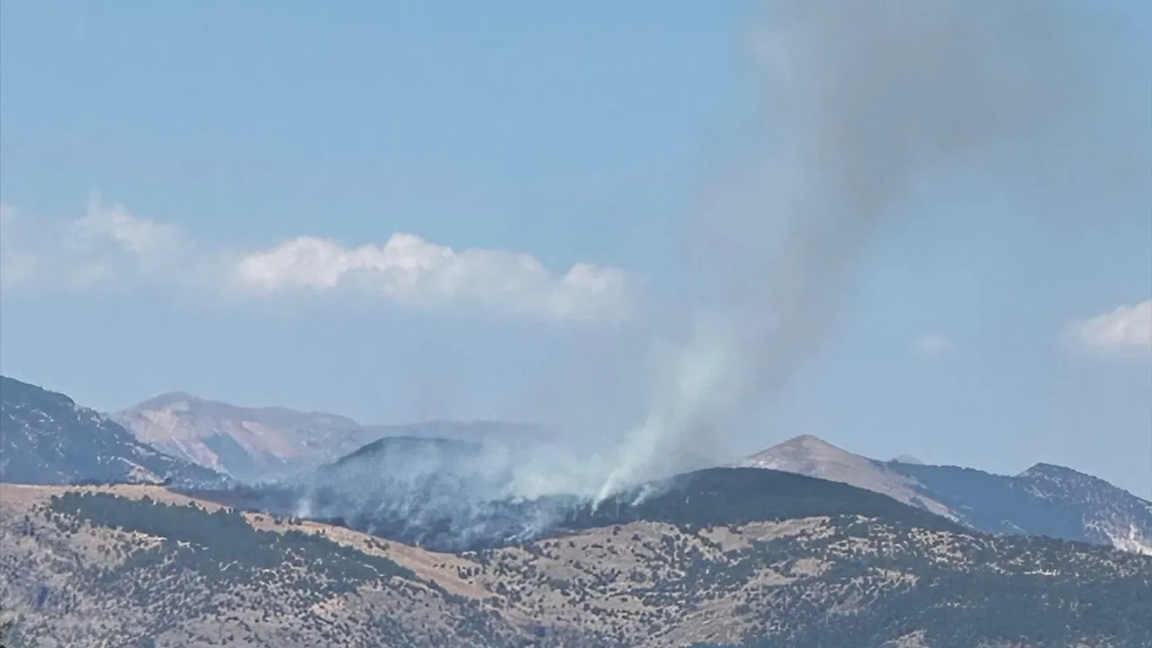 Tunceli'deki Orman Yangınına Müdahale Devam Ediyor