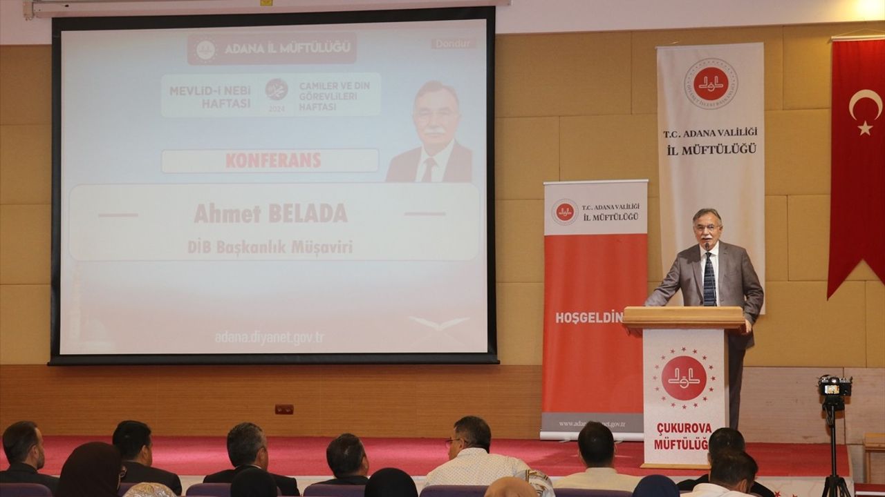 Adana'da 'Peygamberimiz ve Şahsiyet İnşası' Konferansı Düzenlendi