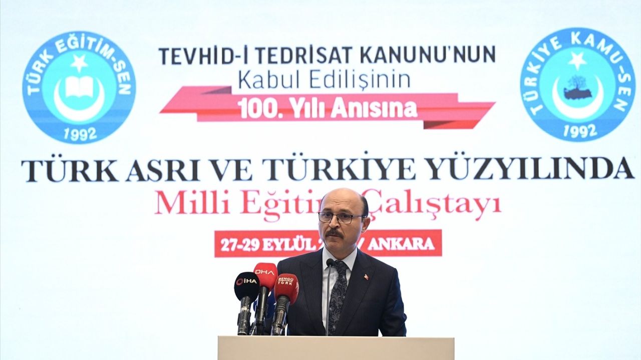 Başkentte Eğitimde Yeni Dönem: 'Türk Asrı ve Türkiye Yüzyılı' Çalıştayı