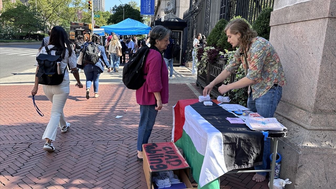 Columbia Üniversitesi'nde Öğrenci Protestoları Başlarken Güvenlik Önlemleri Arttı