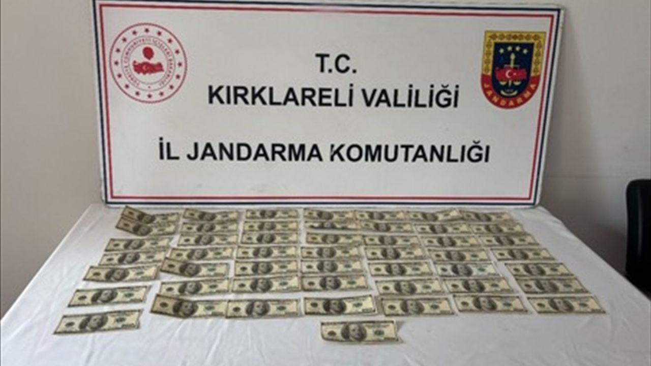 Kırklareli'nde Jandarmadan Sahte Dolar Operasyonu