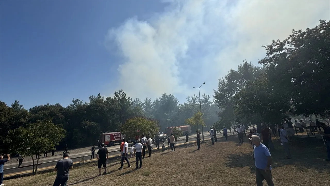 OMÜ Kampüsünde Yangın Kontrol Altına Alındı