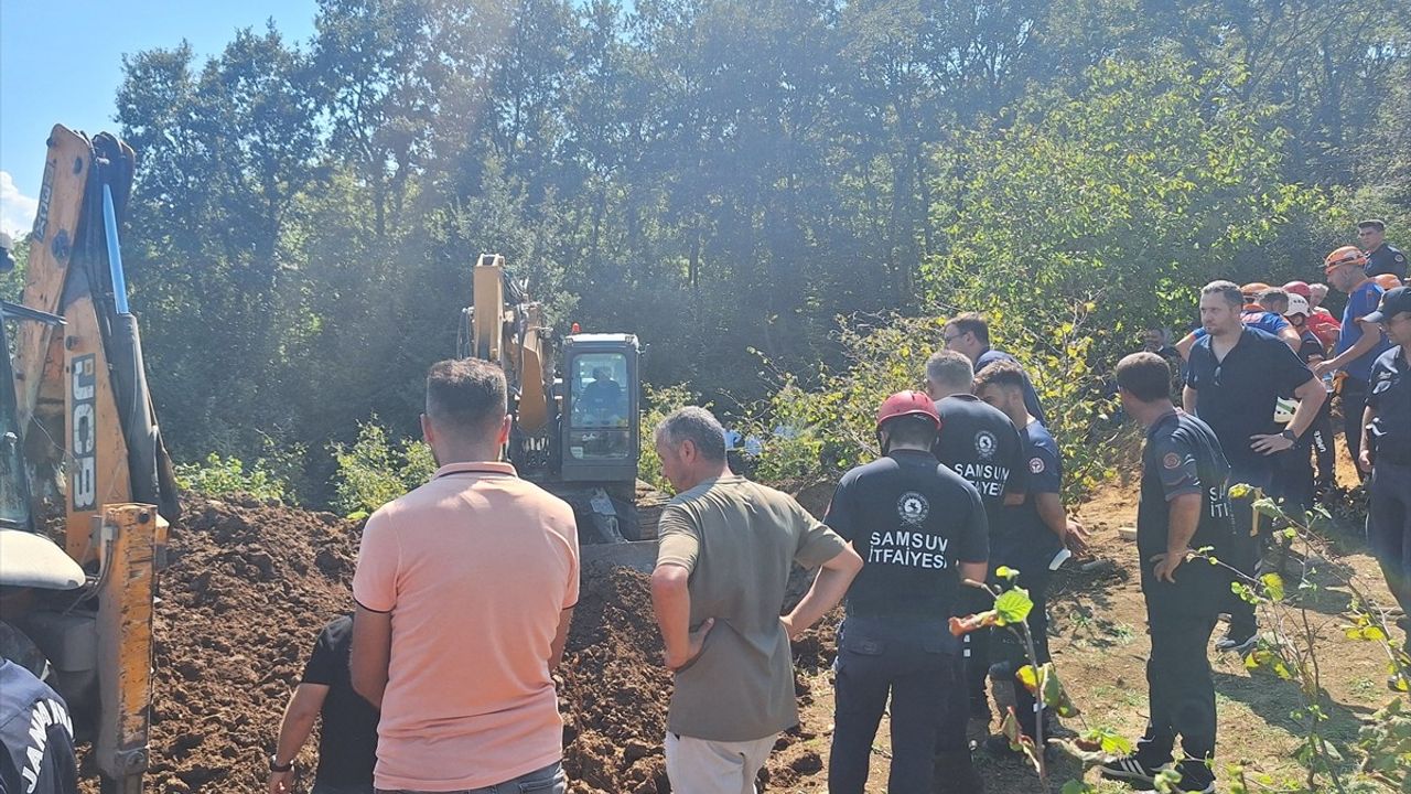 Samsun'da Kuyu Açarken Toprak Altında Kalan İki Kişinin Cansız Bedeni Bulundu