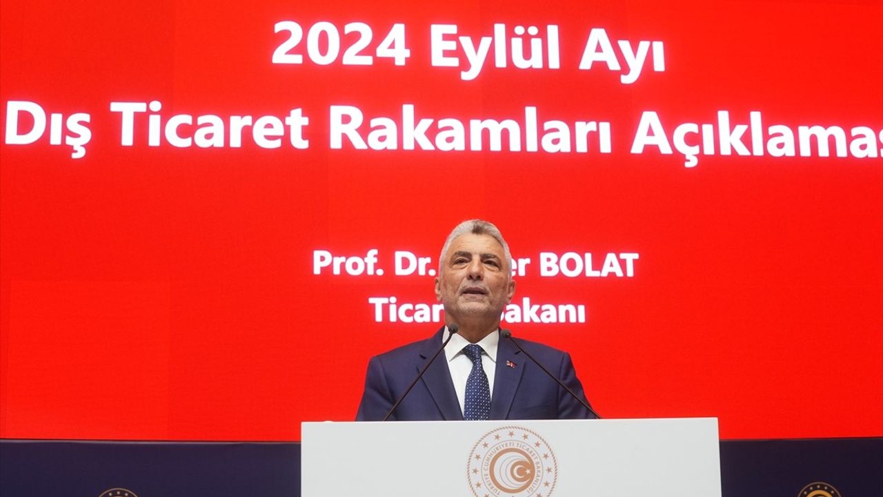 2024 Eylül Ayı İhracat Verileri Açıklandı